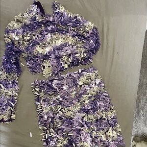 ASOS Purple and Cream Textured Outfit